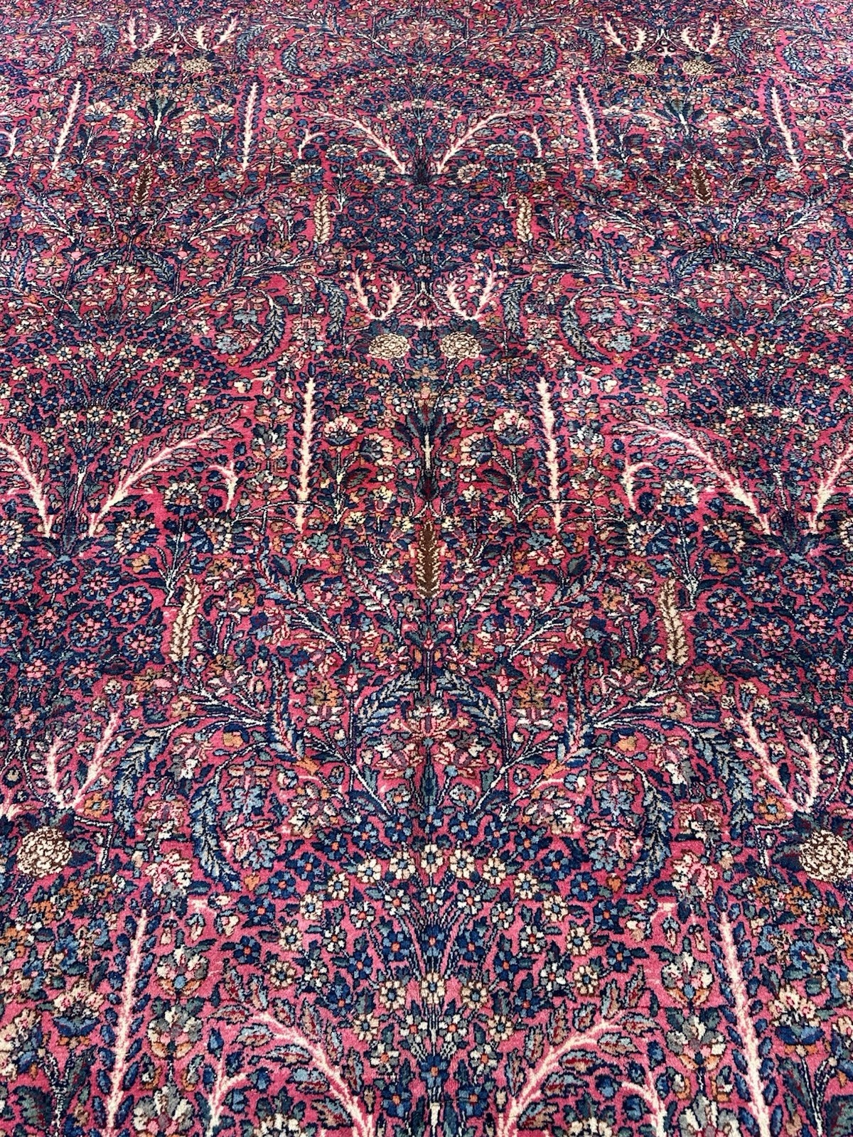 C1920s ANTIQUE HIGH KPSI SUPER DETAILED MINT RAWAR RUG 8.10×12.7 VEGETABLE DYE