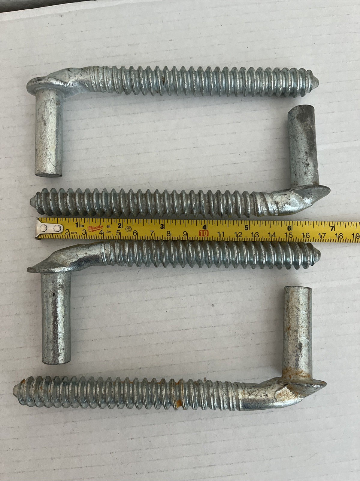 Vintage Two Pair of strap hinge PINTLES 5/8″dia.