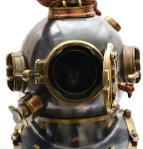 Handmade Antique Mark V Nautical Diving Helmet Divers Royal Navy Diving Helmet