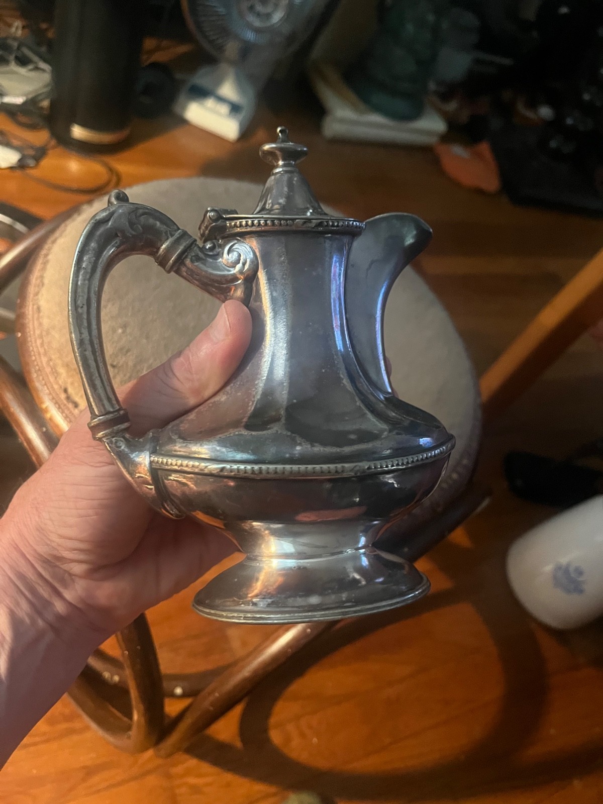 Vintage Reed & Barton Silver Soldered Teapot 0169-H 13 oz