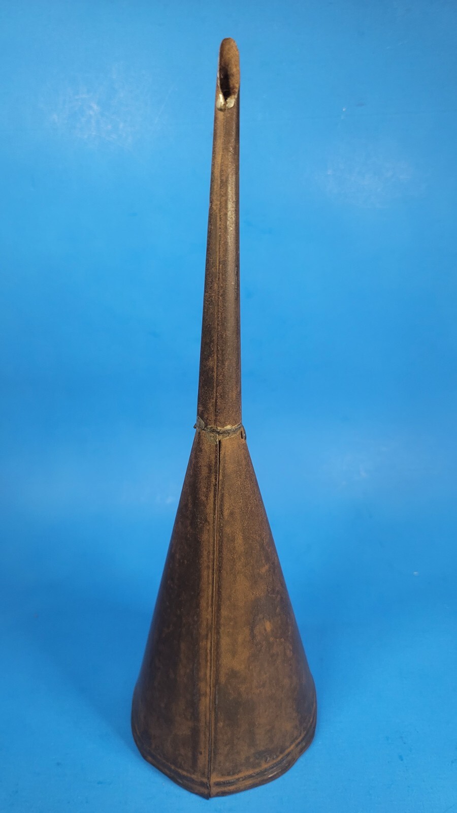 Bell Tin Cone Shaped Diagonal Cut End 11 7/8″ Tall 3 5/8″ Diameter