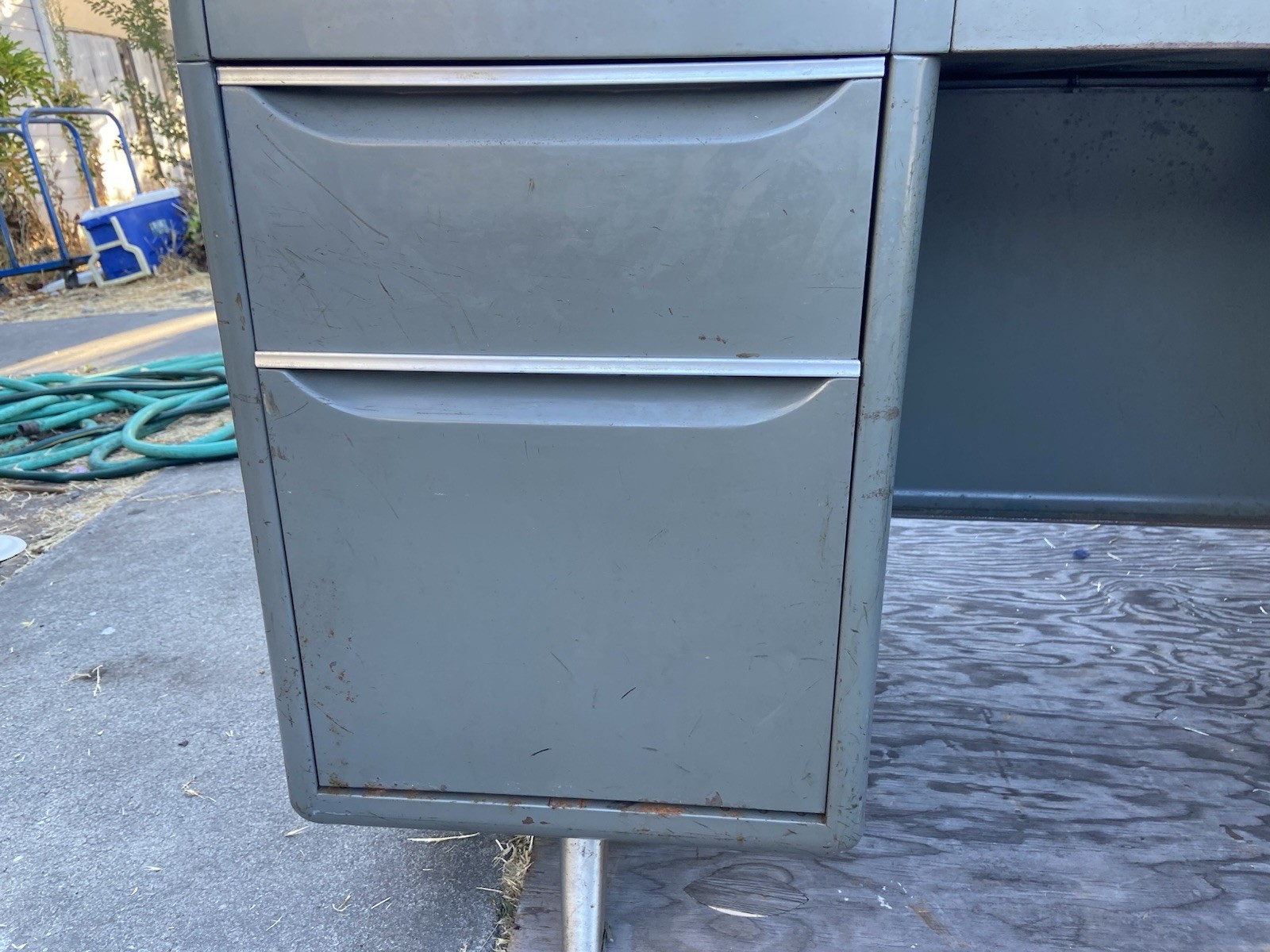 Vintage General Fireproofing Co. Tanker Desk Table- Mid Century