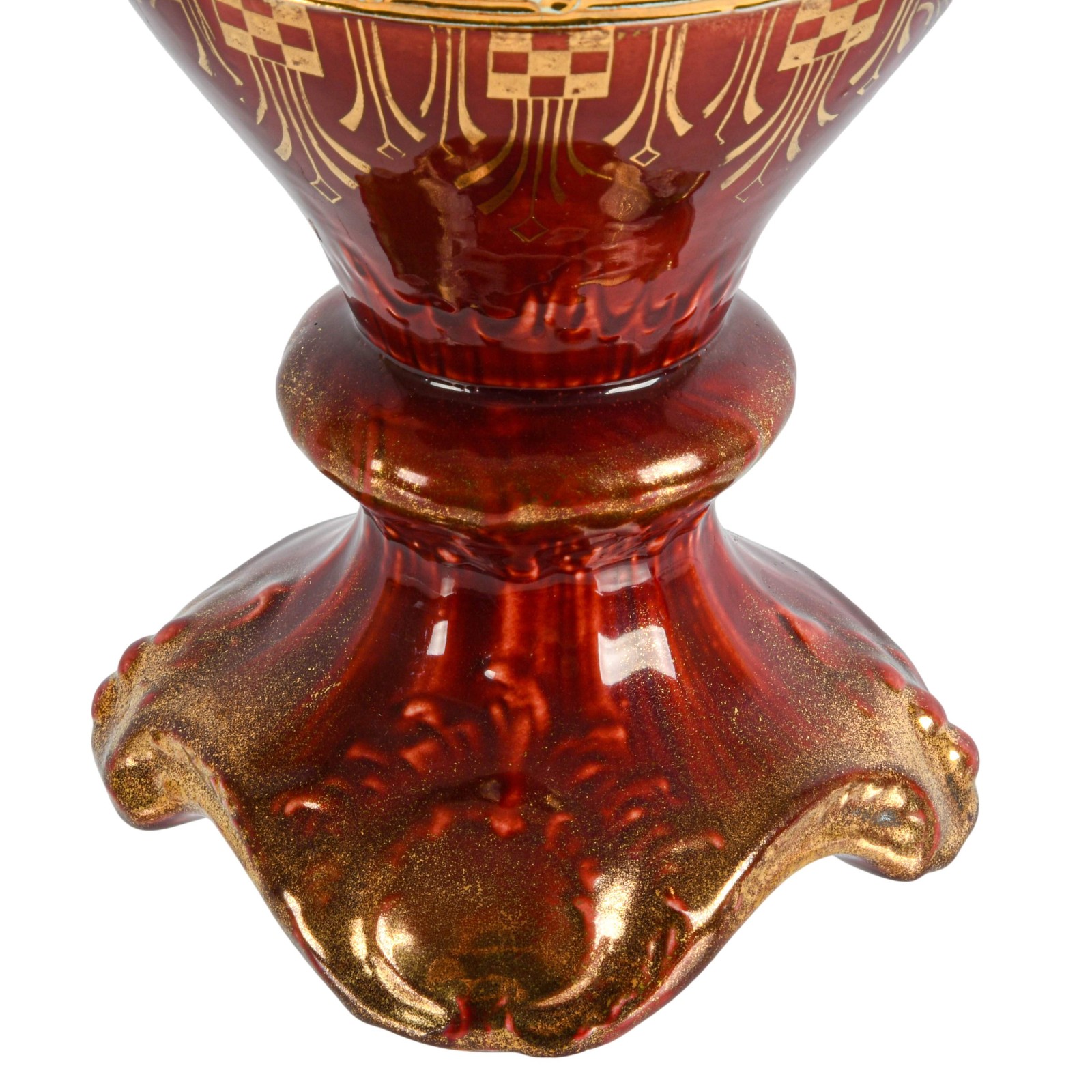 Pair of JS Austria Classical Music Scene Cabinet Vases
