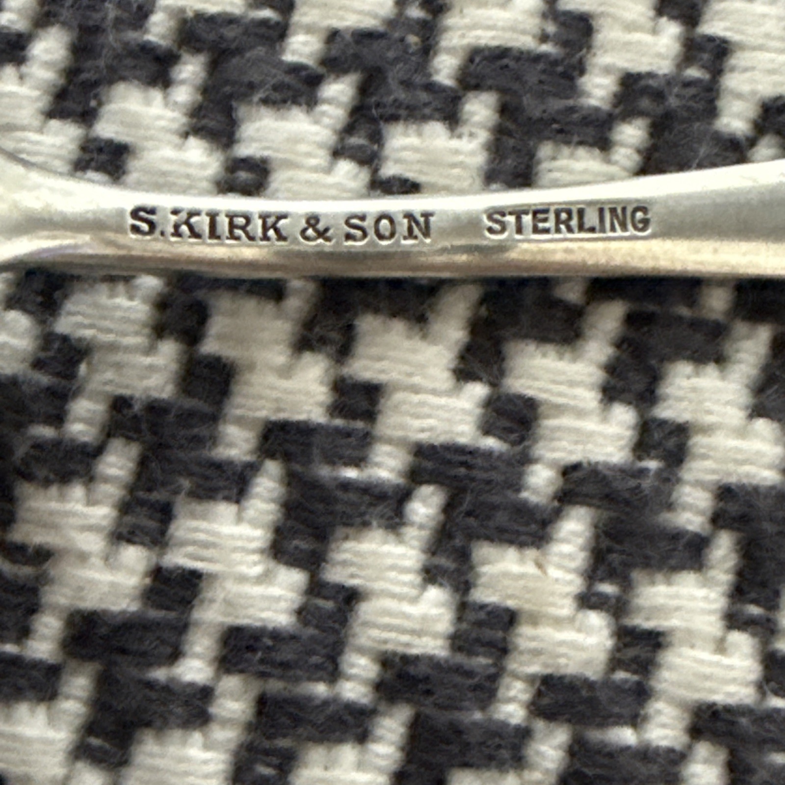 One S. Kirk & Son Sterling Silver Repousse Spoon 4”