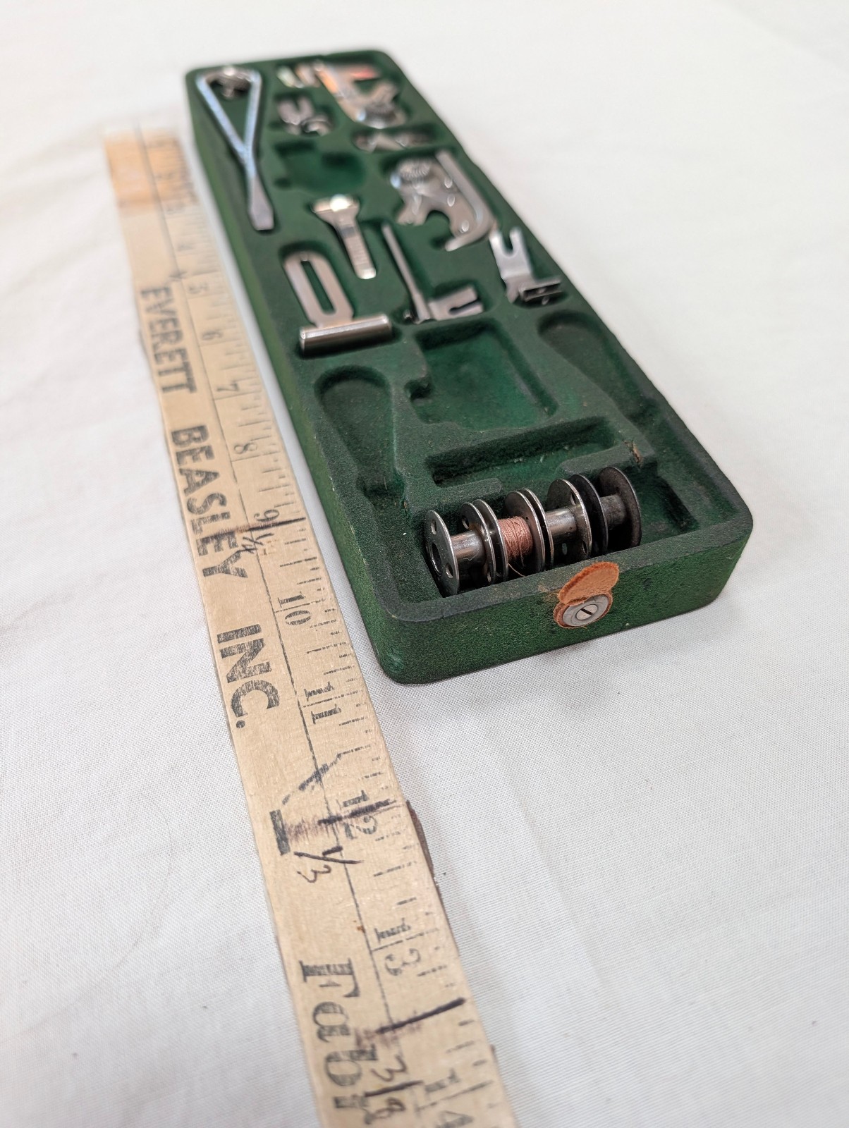 Insert Drop-in Singer Cabinet Drawer w/Early Singer 66 Attachments Accessories