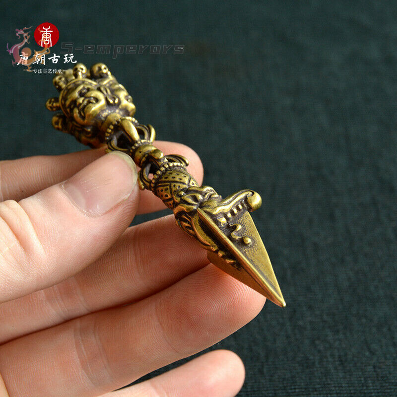 Vintage Chinese Bronze Art Carving Tibetan