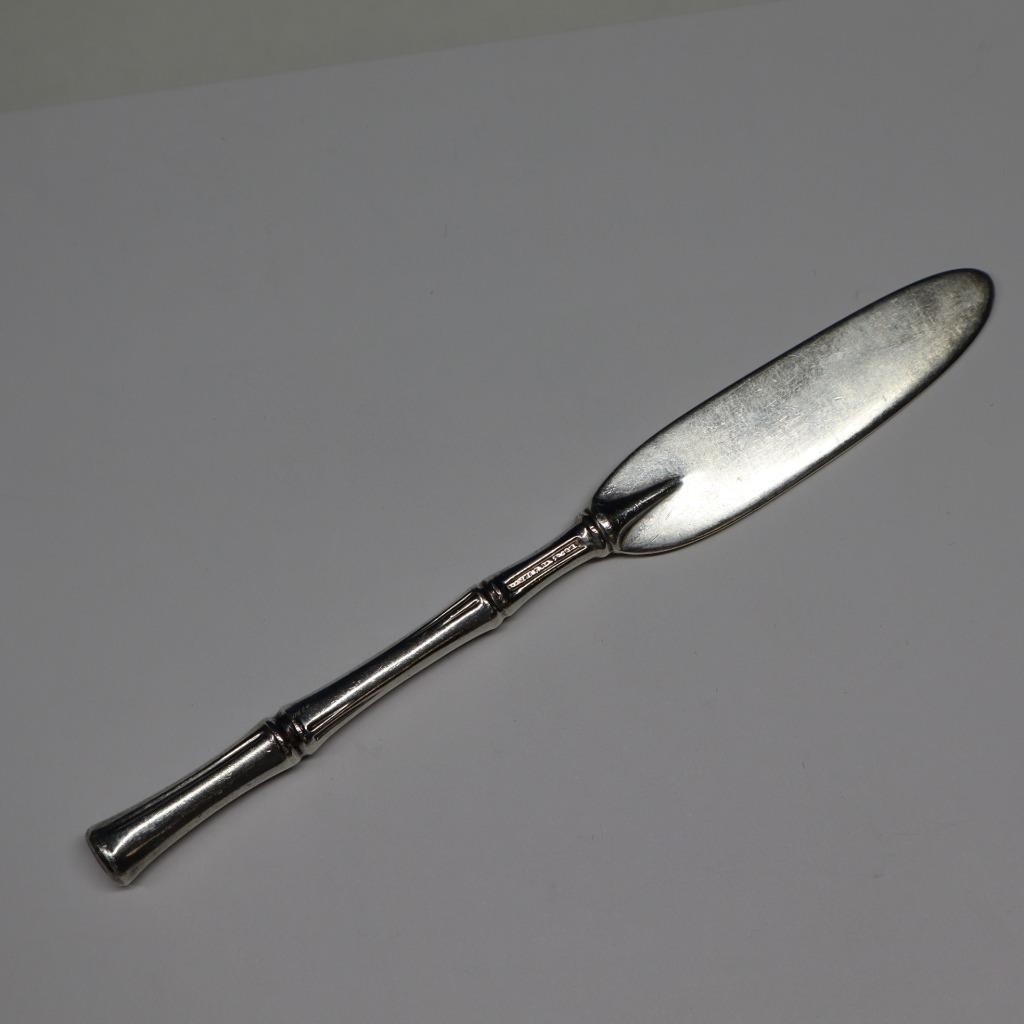 Tiffany Sterling Silver – Bamboo (1961) – Flat Handle Butter Spreader 5¼ inches