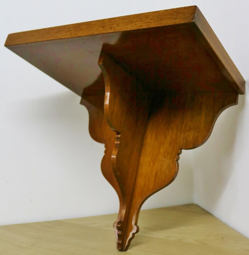 Rare Antique French 8 Day Inlaid Marquetry Mahogany Bracket Clock & Wall Bracket