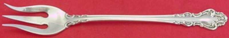 Spanish Baroque by Reed and Barton Sterling Silver Pickle Fork 3-tine 6 1/8″