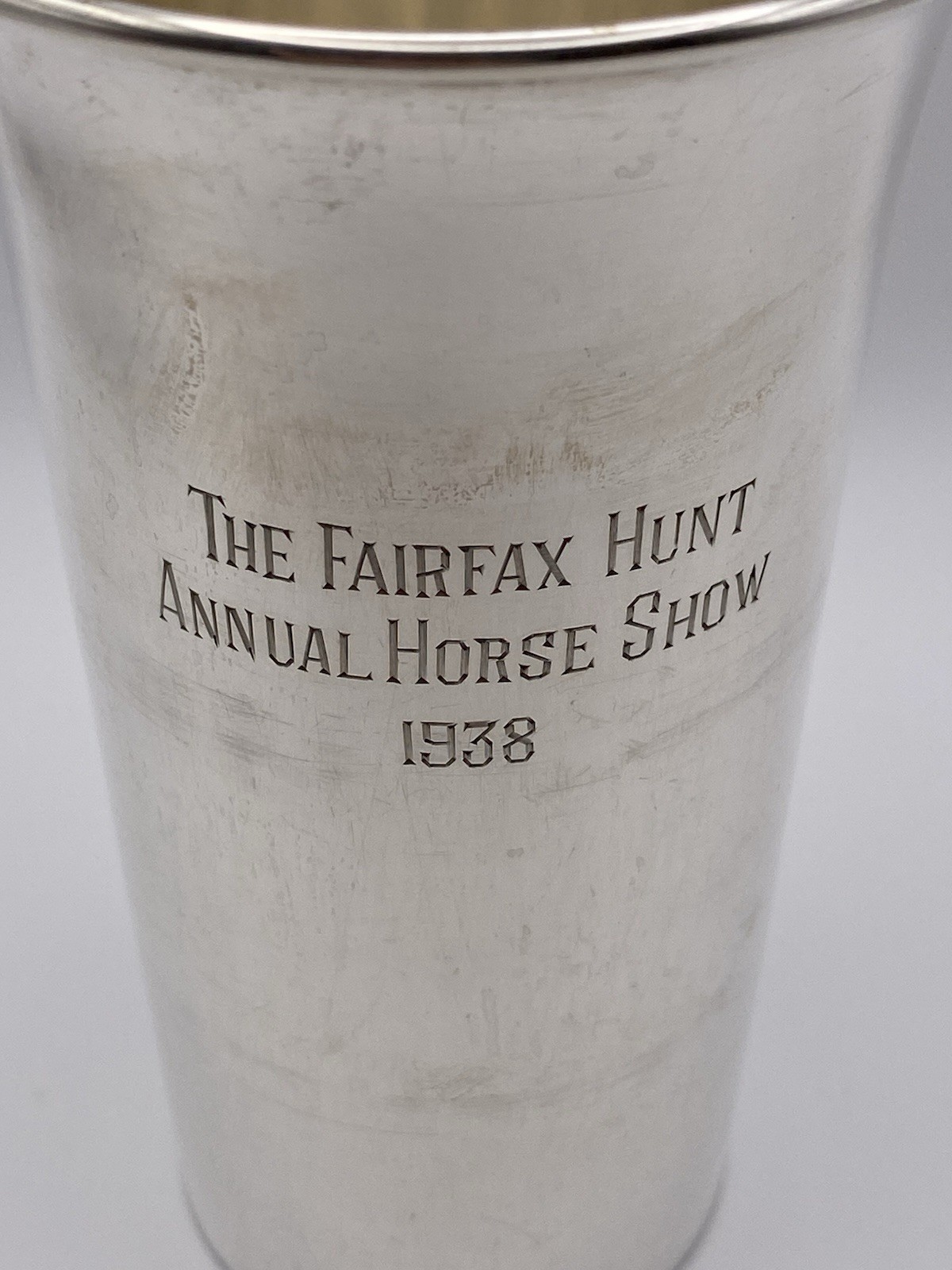 Vintage 1938 Sterling Silver Trophy Cup – The Fairfax Hunt Annual Horse Show