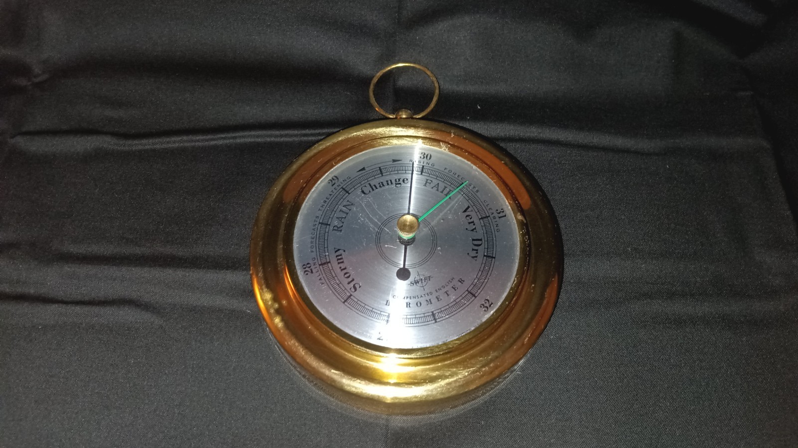 Swift & Anderson Inc. Barometer Compensated English Boston, MA Brass Weather