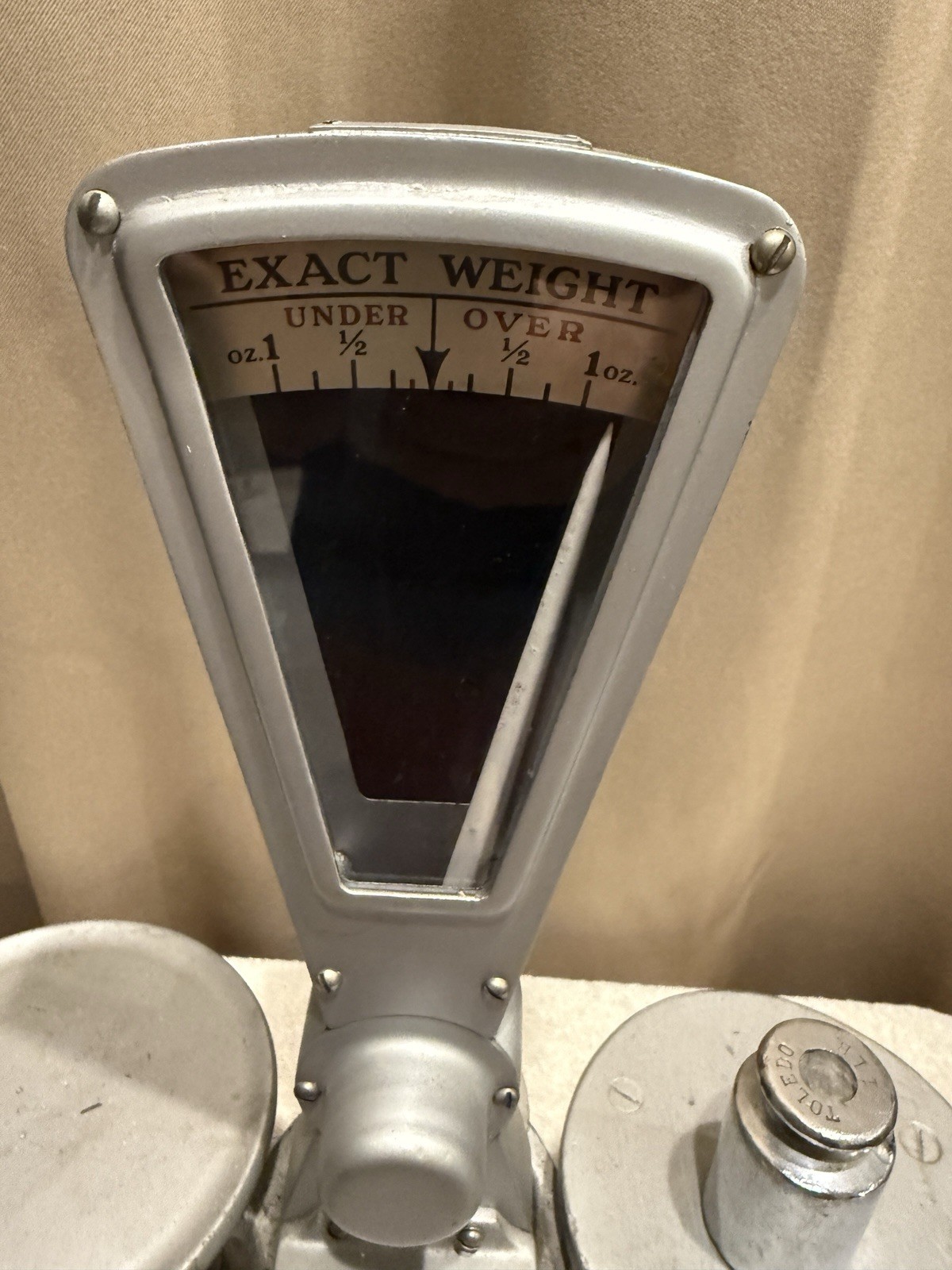 RARE ANTIQUE STORE CANDY SCALE ” EXACT WEIGHT” SCALE CO., TYPE 103, CAP 1-LBS