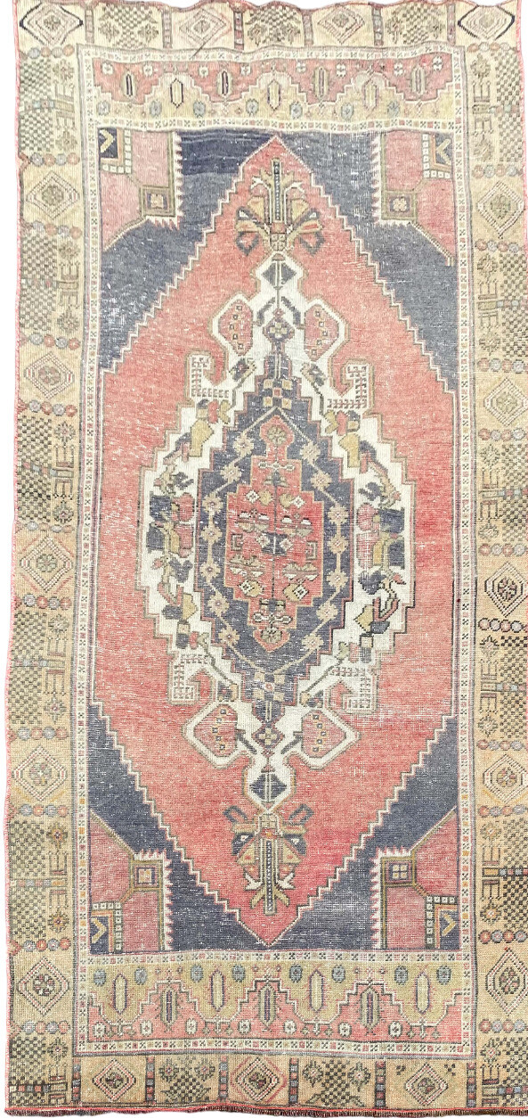 Turkish rug,Handmade area rug,Bohemian area rug,Vintage rug 3,5 x 7,5 ft