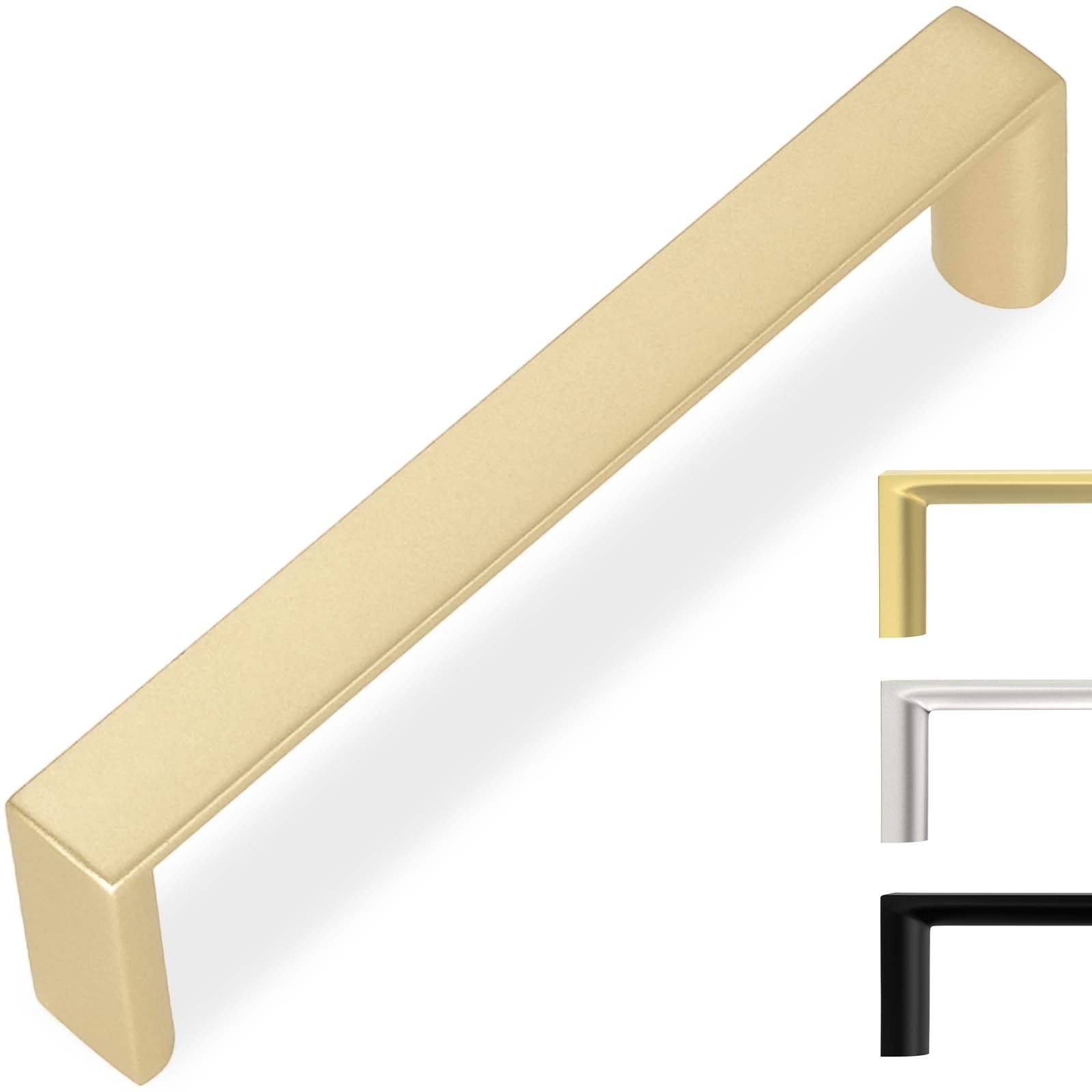 Giyuro 10 Pack 3-3/4 Inch96Mm Cabinet Pulls Brushed Gold Kitchen Cabinet