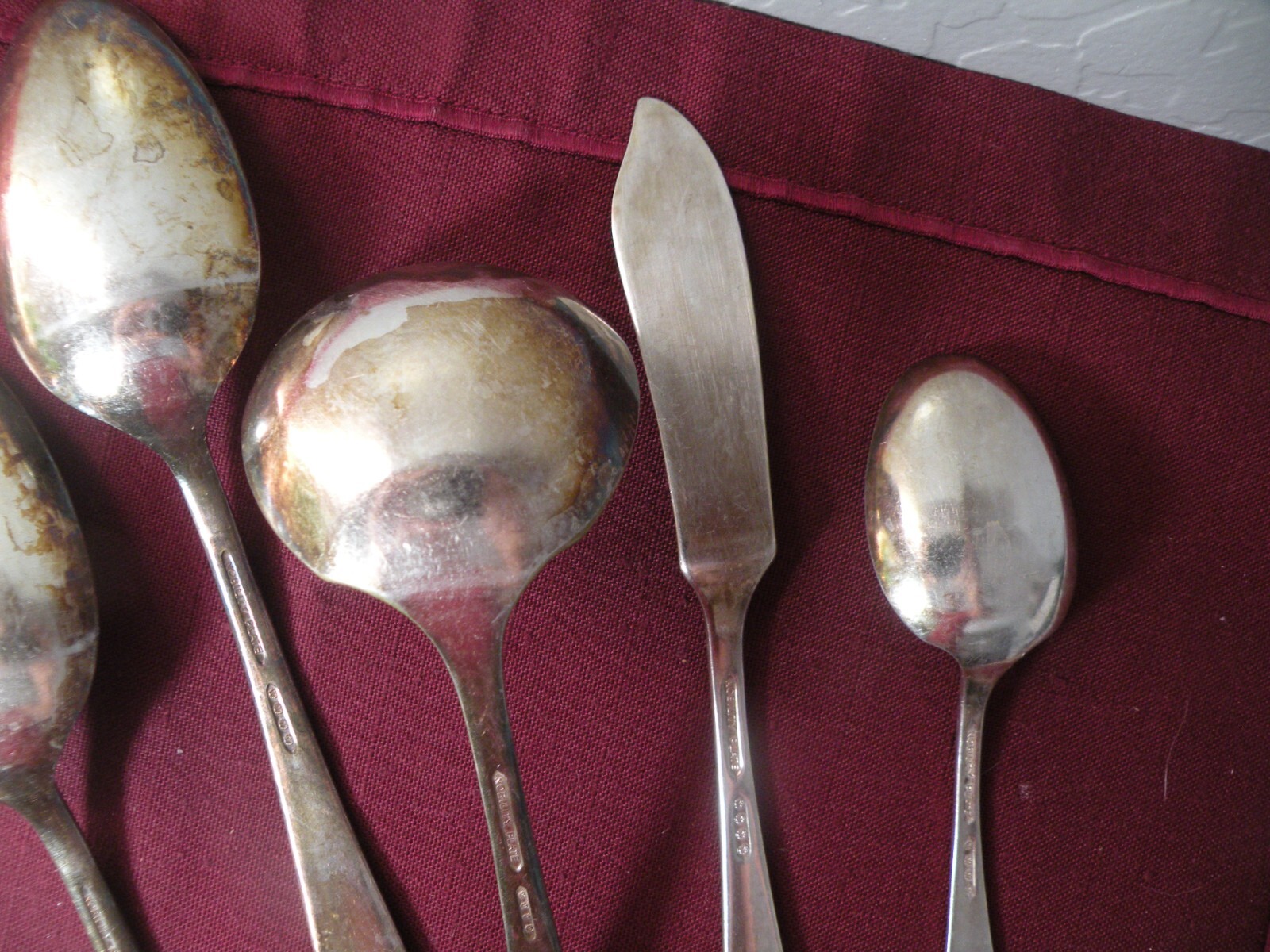 6 Serving Pieces Oneida Nobility Plate REVERIE Silverplate Ladle Spoons Spreader