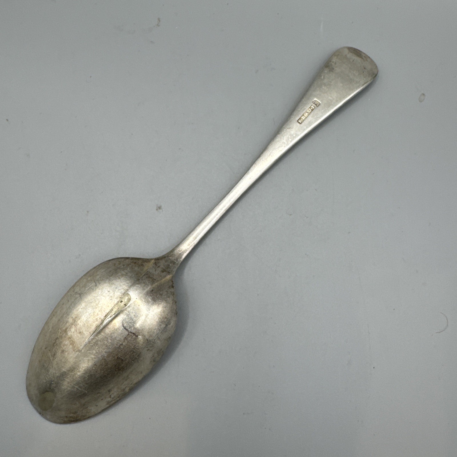 Antique EPNS A1 Silver Plated Table Serving Spoon – Rat-Tail 21cm RH & JP