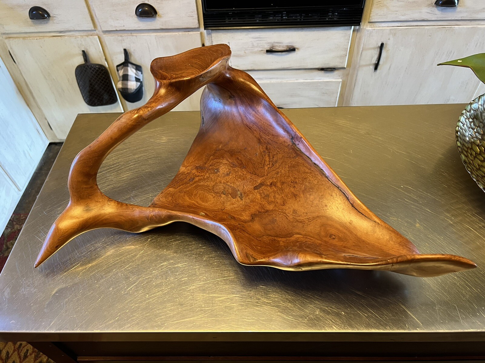 Antique Wood Art Sculpture Handmade Carved Unknown Artist (Derek Bencomo?)