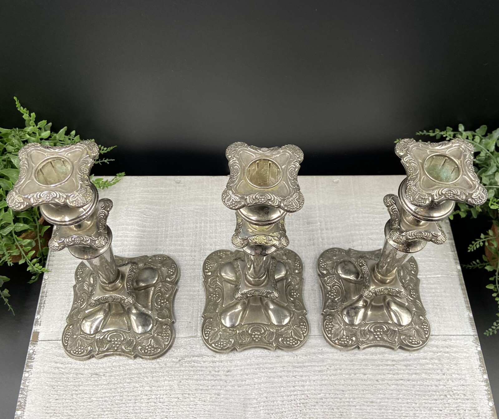 GRENADIER England Silverplate Interchangeable CANDELABRA 6 Piece Set
