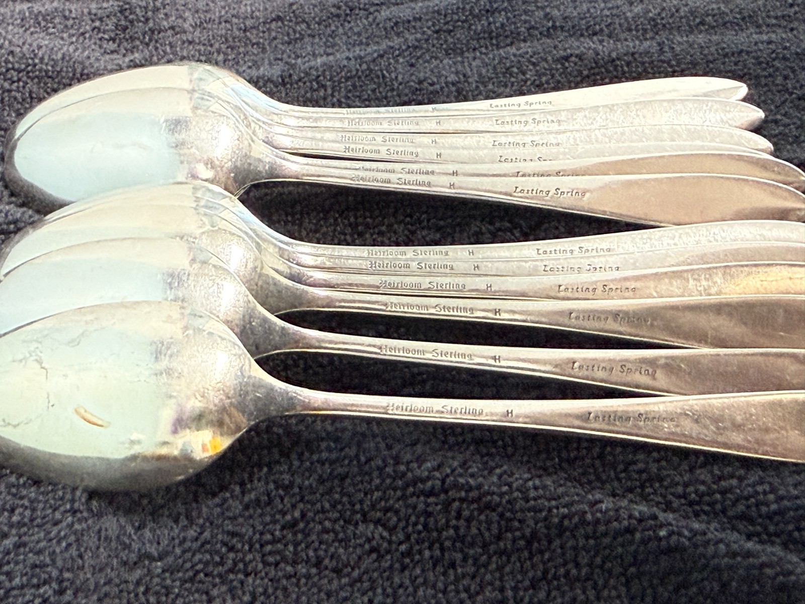 Lasting Spring by Oneida Sterling Silver Flatware 12 Place Setting 62 PCS
