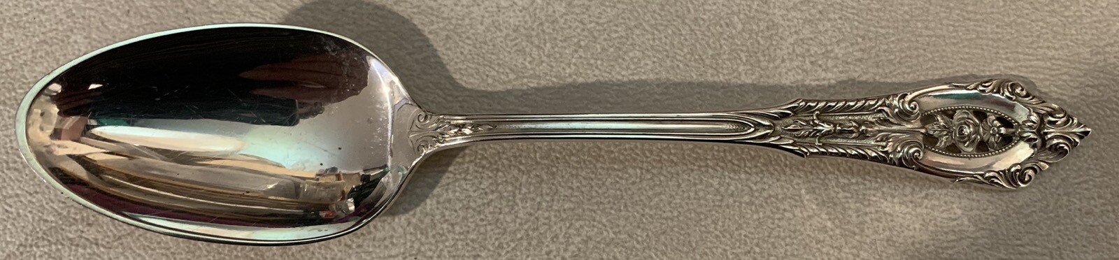 Wallace Sterling Flatware, Rose Point, Coffee Spoon, 5 3/8 inches
