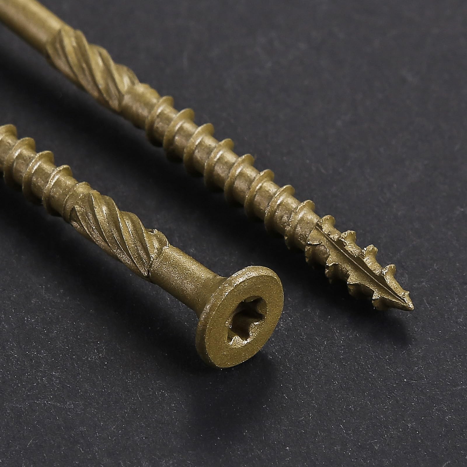Wensilon #10 * 3″ Deck Screws, (137pcs) 2 lbs.Exterior Wood 10*3, Yellow