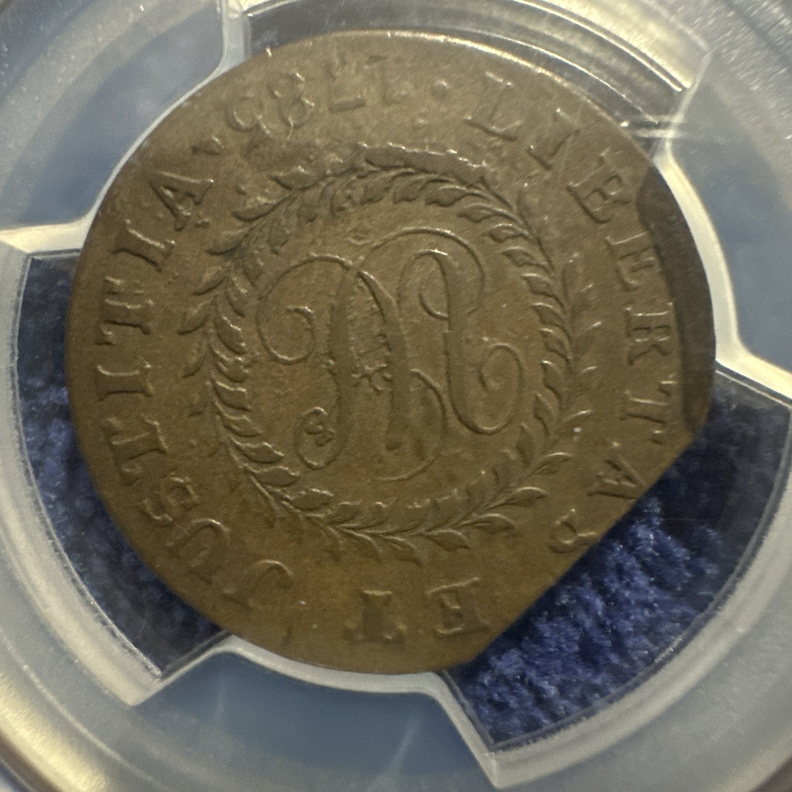 Mint Error 1785 Mint Error Constellatio Nova, VF35 Pointed Rays Straight EndClip