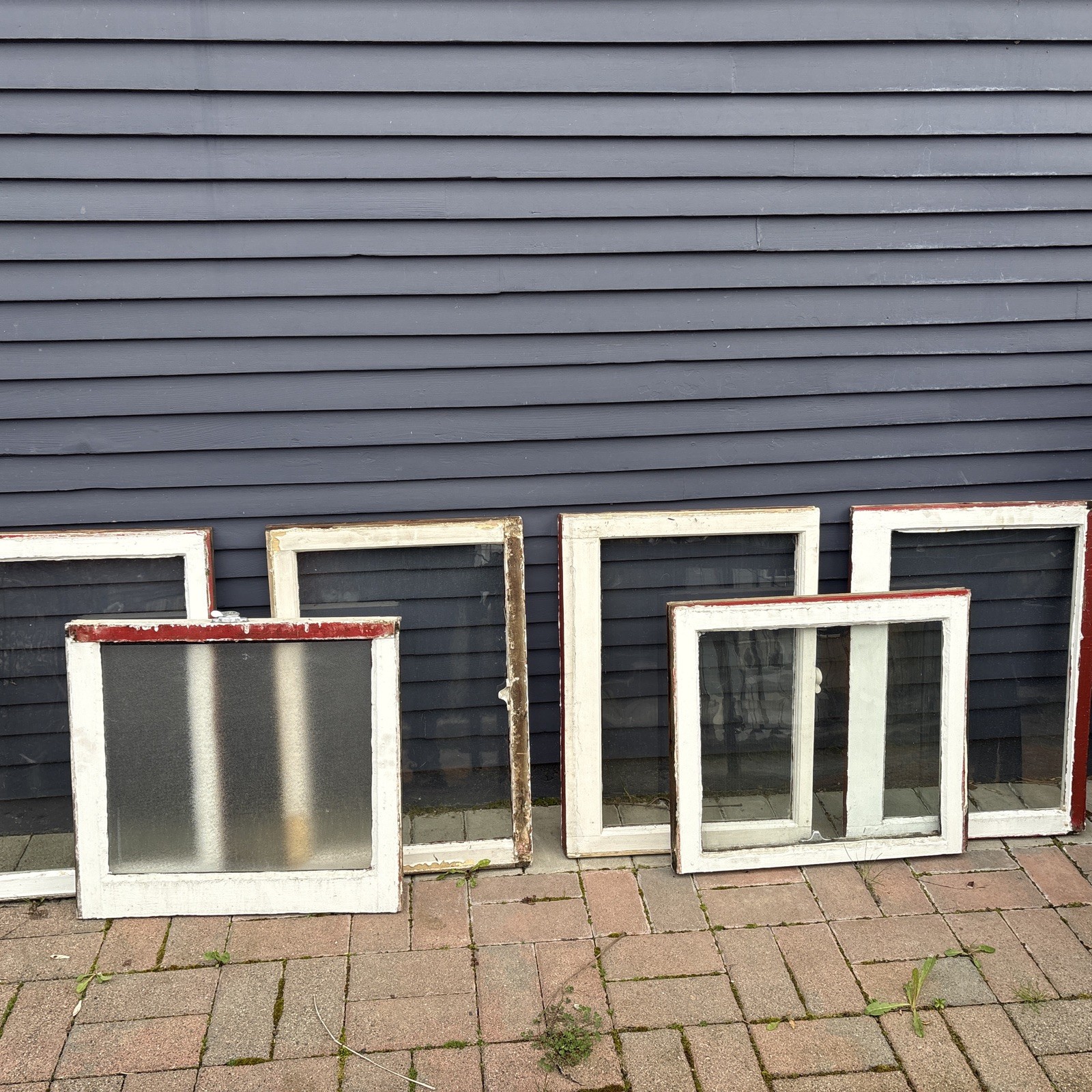 Antique WOODEN WINDOWS FROM 1909 Craftsman HOUSE