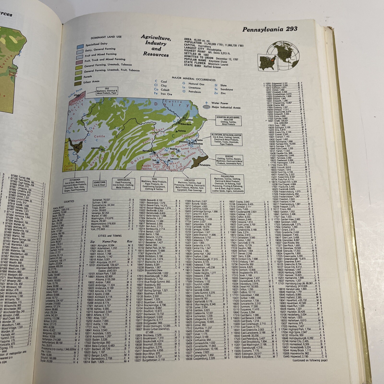 Hammond Medallion World Atlas 1983