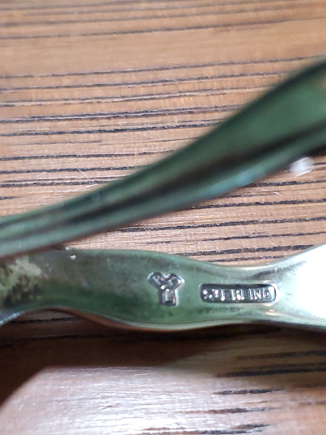 Sterling Silver Lunt Memory Lane Curved Baby Spoon Monogrammed Linda 18.5 grams