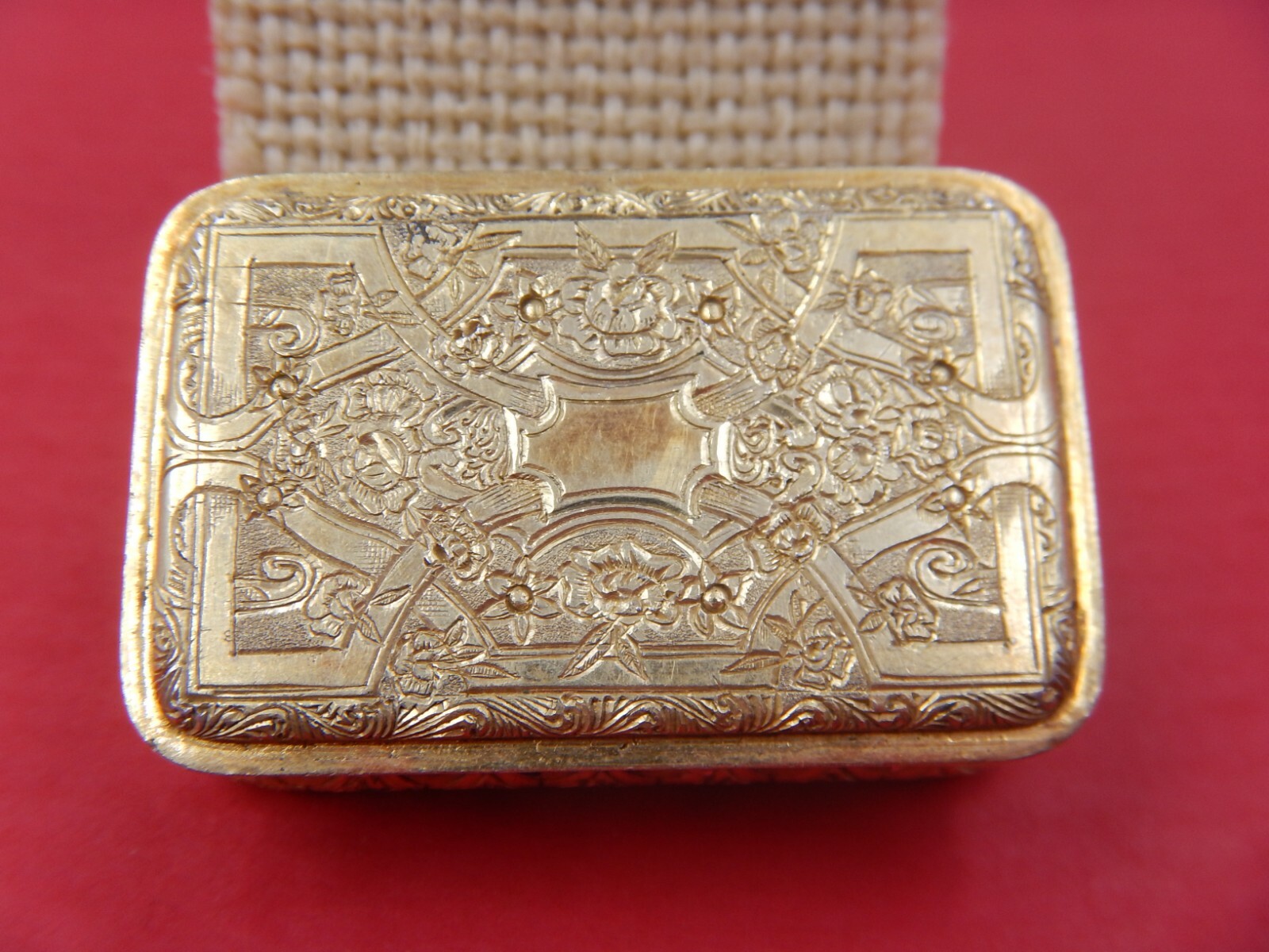 Antique 19th Century French? Silver Gilt Snuff Box,Ca 1800s, Spanish Colonial?
