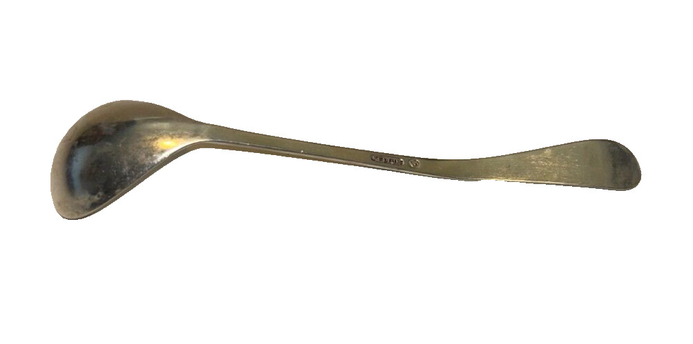 Vintage Keltum Curved Serving Silver Spoon 6 7/8″ Long