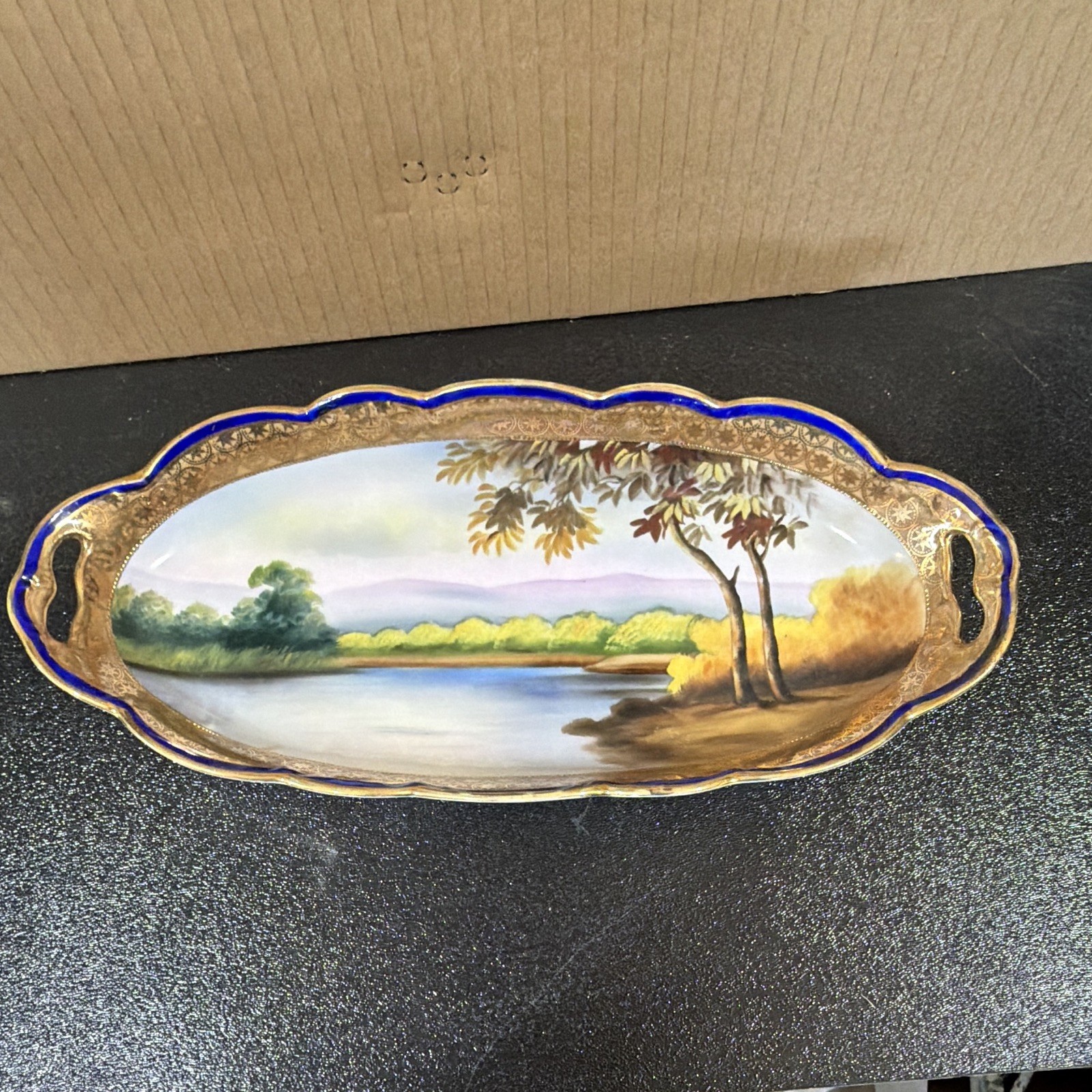 Noritake Handpainted Dish From Japan Made In Japan Landscape