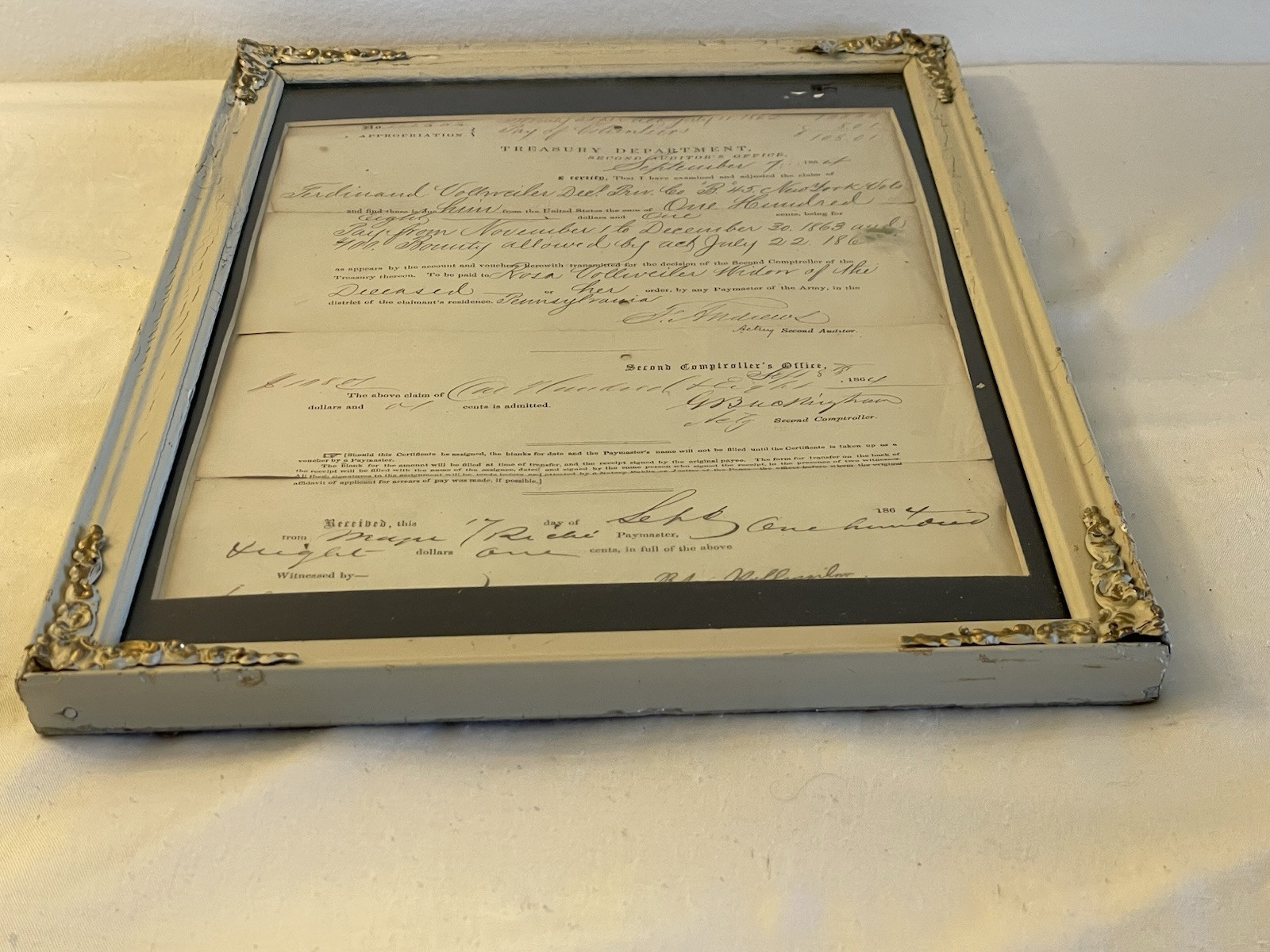 ‎‏This document was the U.S. Treasury Department from September 7, 1864