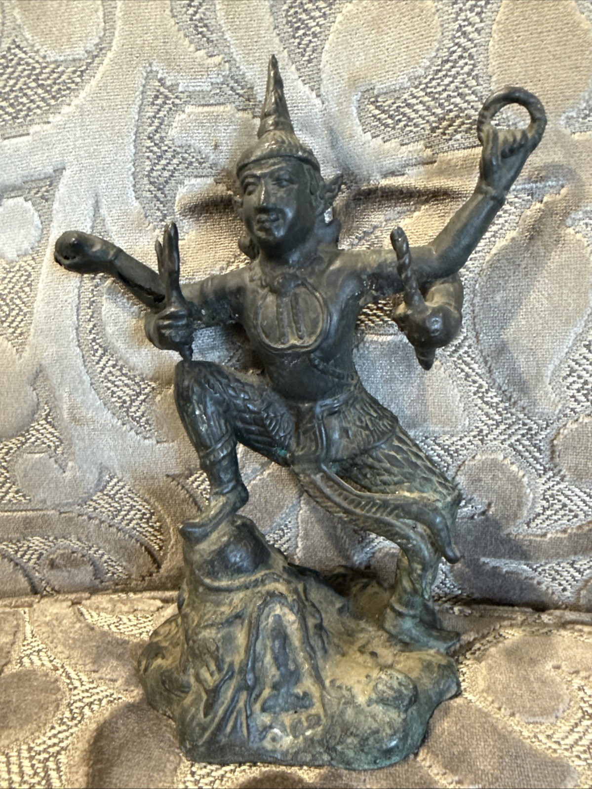 18th 19th C. Thai Shiva Brass Bronze Sculpture