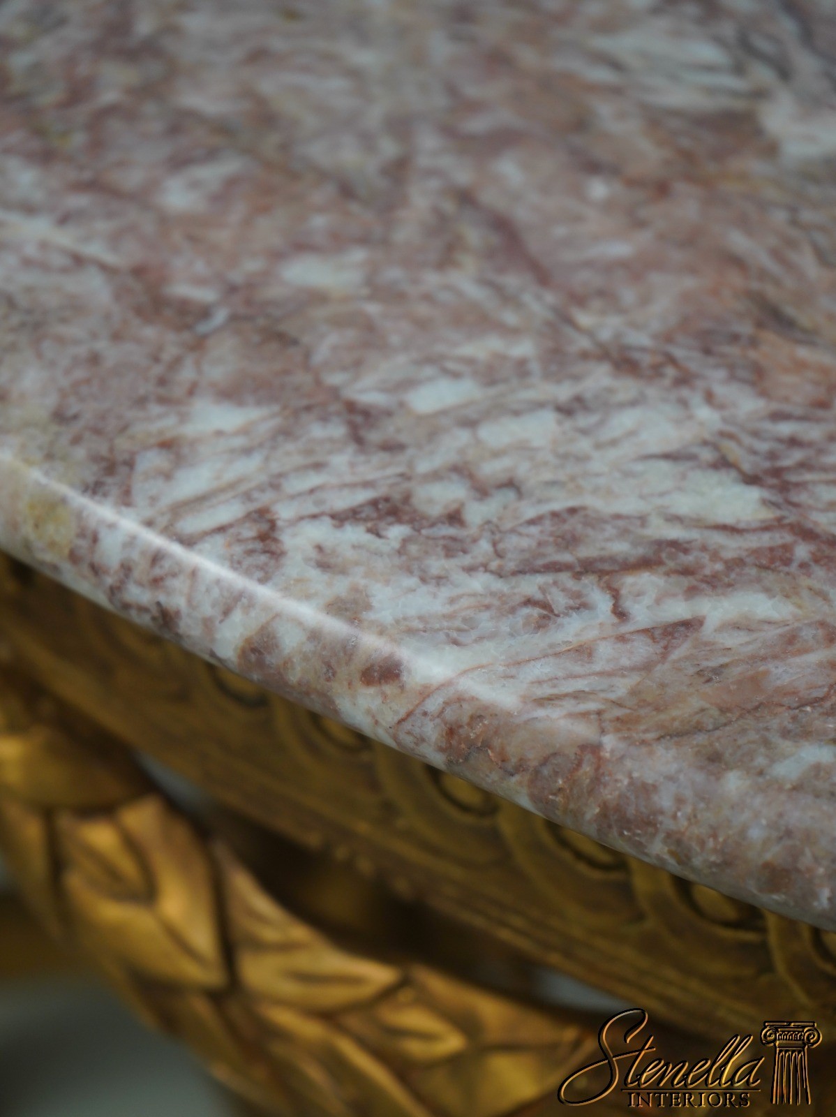 72255: Pair Of French Louis XV Style Marble Top Wall Console Tables