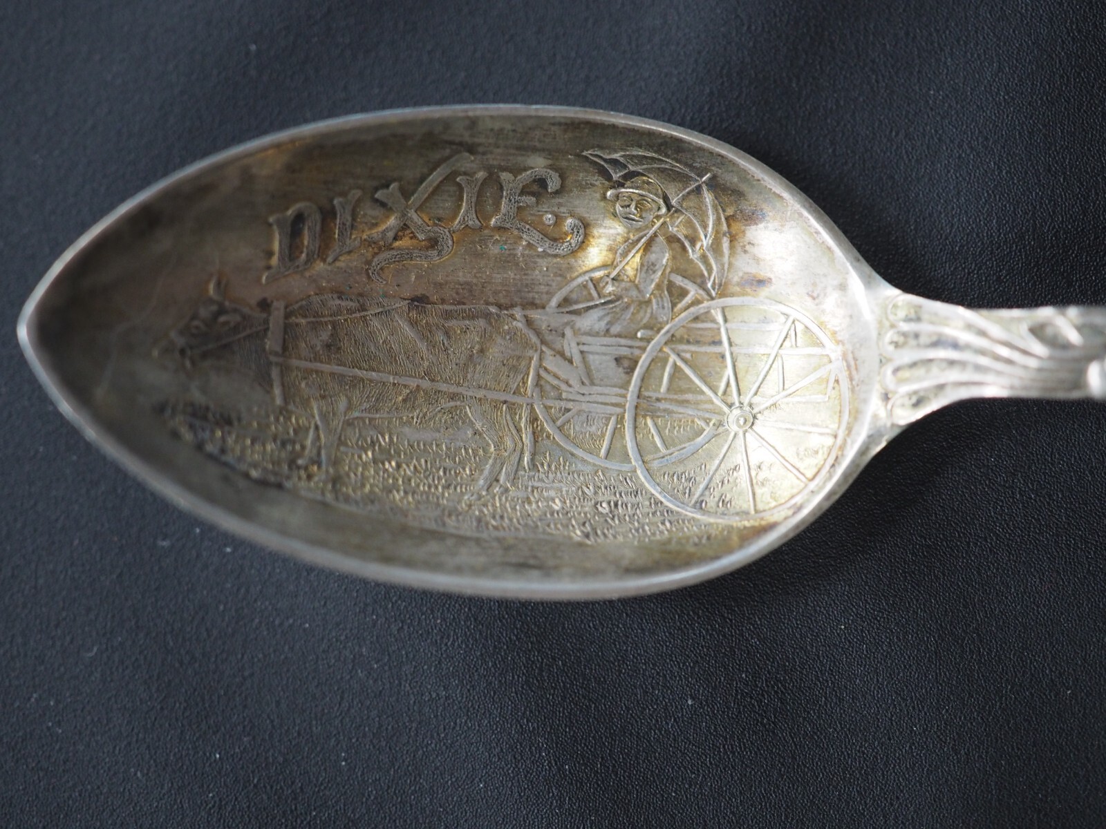 Antique Sterling Silver Souvenir Spoon Georgia Dixie – FREE SHIPPING!