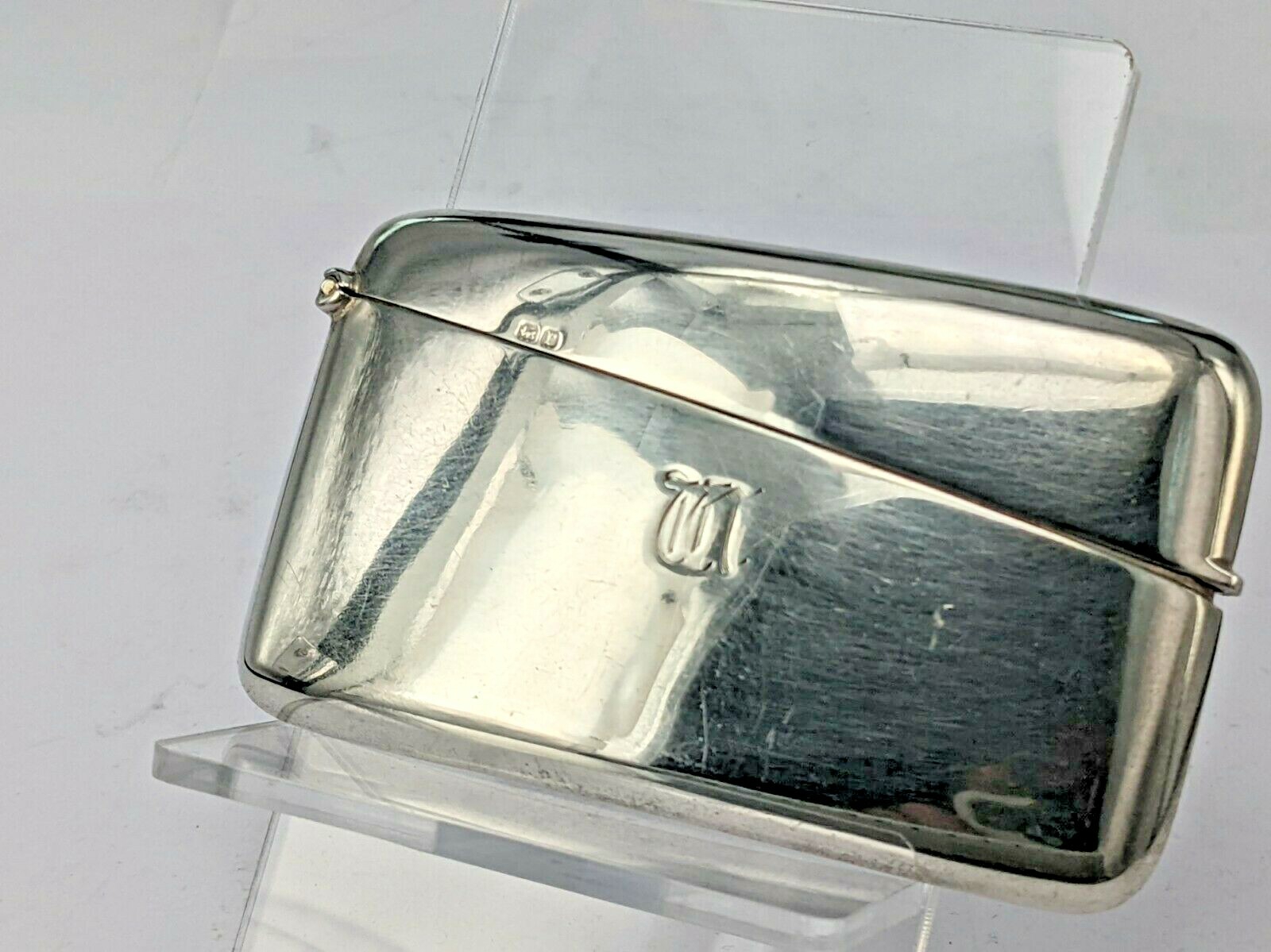 1916 Solid silver card case.by Cornelius Desormeaux Saunders
