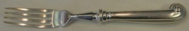 English Onslow by C J Vander Sterling Silver Fish Fork All Sterling HH Pistol