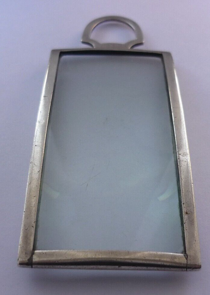Art Deco Asprey & Co. Solid Silver Desk Magnifying Glass Hallmark London 1933