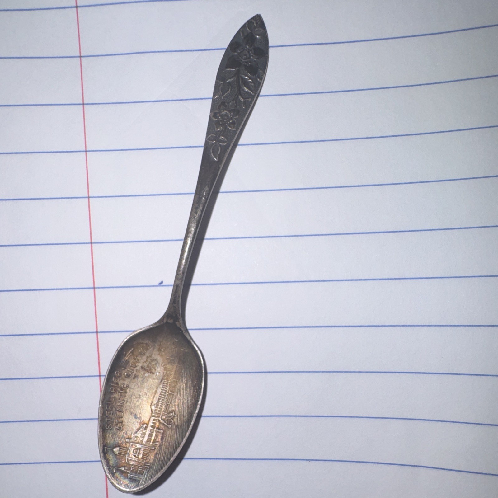 Baker-Manchester Sterling Silver Atlantic City Steel Pier Souvenir Spoon