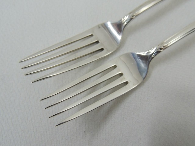 (2) Vintage SOLID Sterling Silver Dinner Forks Fine Arts Processional 98 grams