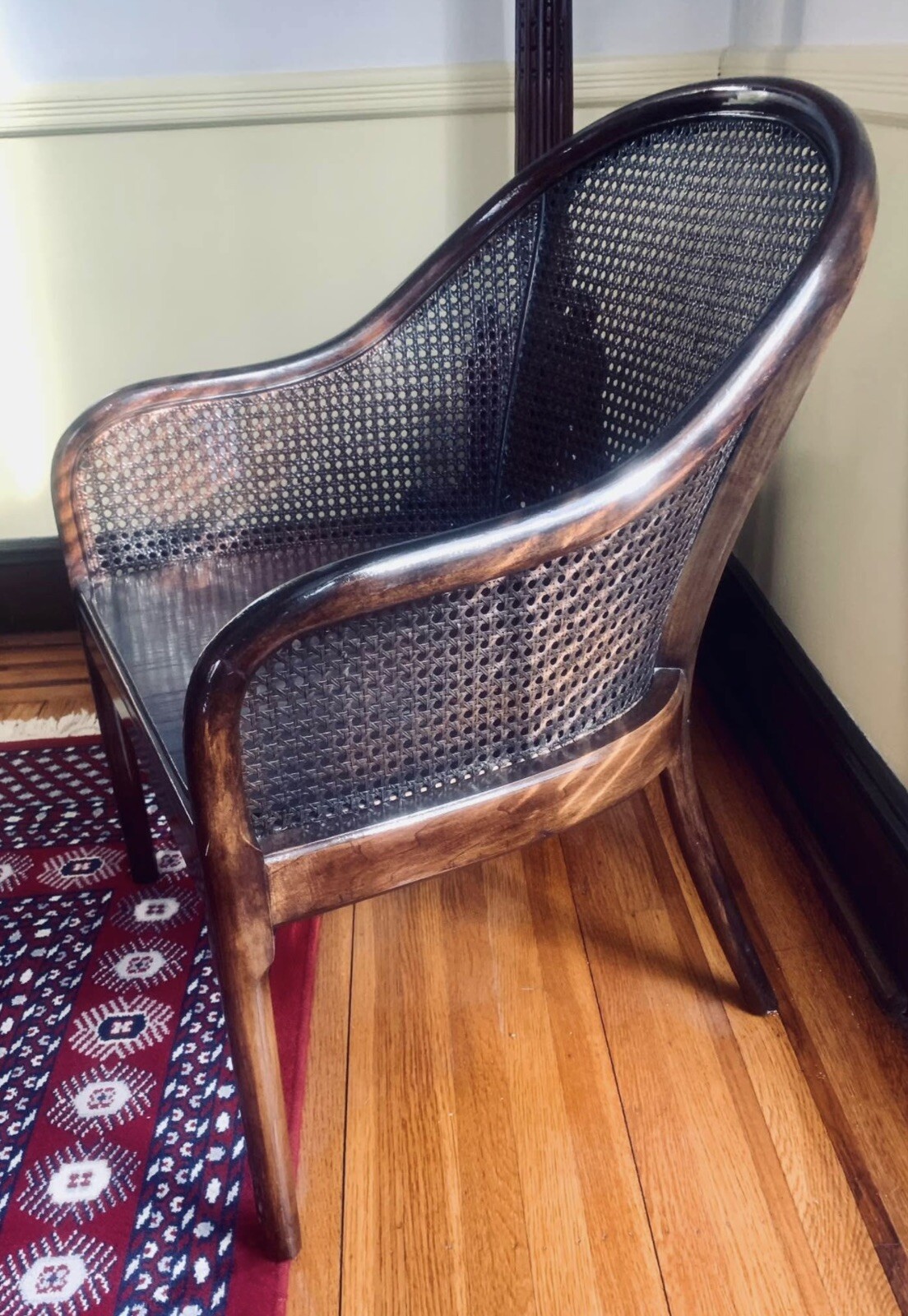 Set Of 2 Antique/Vintage Island Coastal Rattan Walnut Chairs