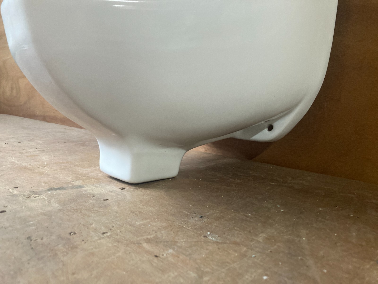 Vintage Industrial Ceramic White Porcelain Small Old Gerber Wall Urinal 165-26E