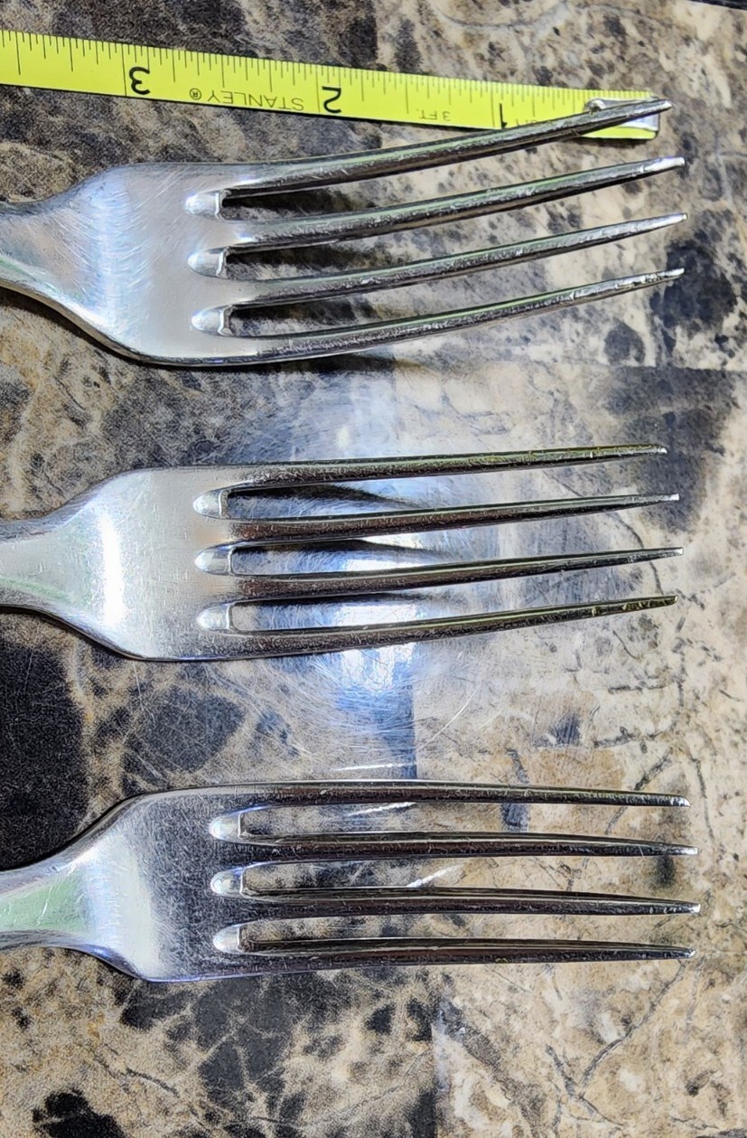 LOT OF 3 ANTIQUE GALW NORBLIN iSA POLISH SILVERPLATED FORKS w/TSAR EAGLE MARK