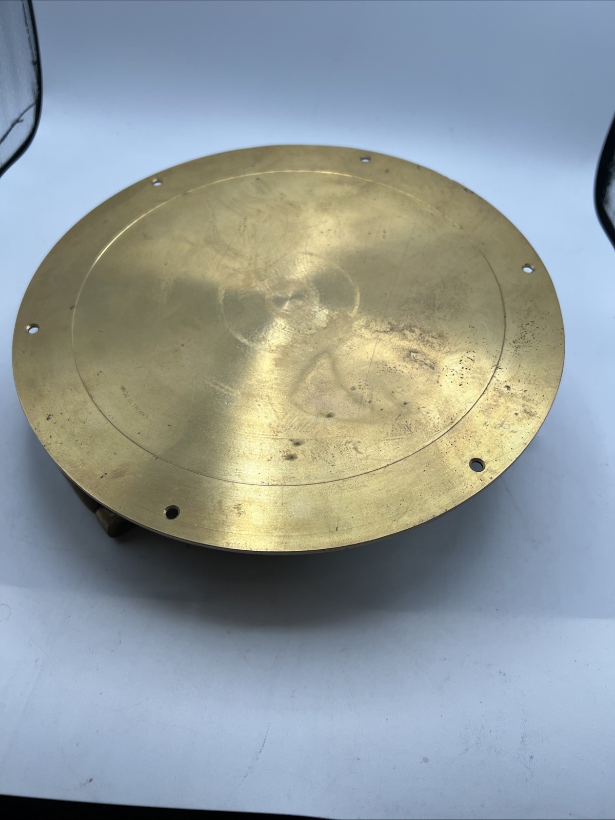 Vintage Solid Brass Quartz Ship’s Time Wall Clock