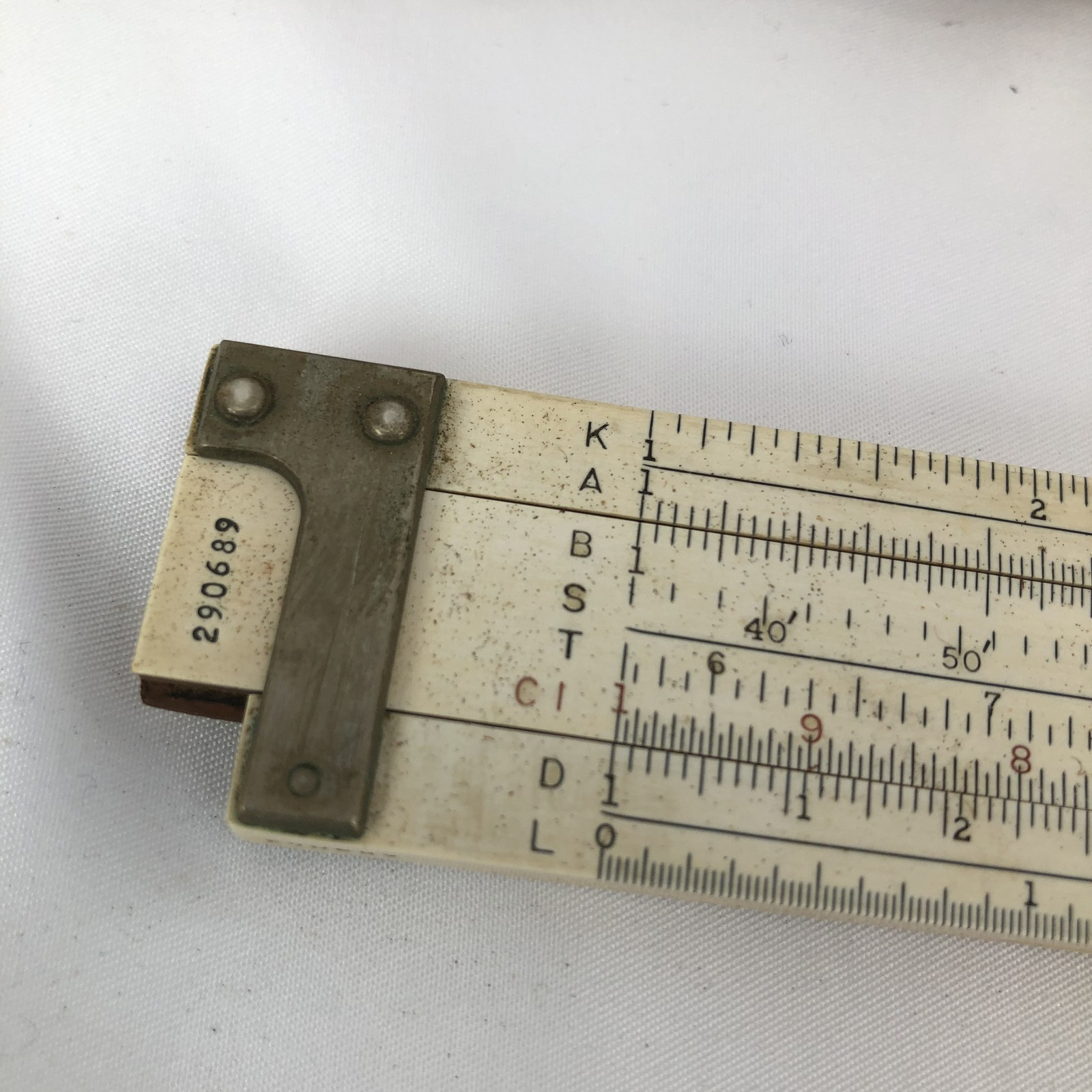 Antique Keuffel & Esser K&E Slide Rule w/ Leather Case PAT 1900 1908 Scientific