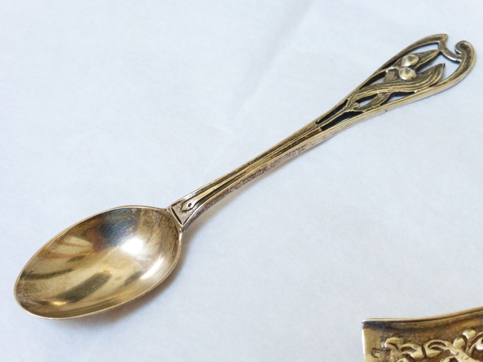 Antique 925 Silver Repose Small Spoons, set of 2