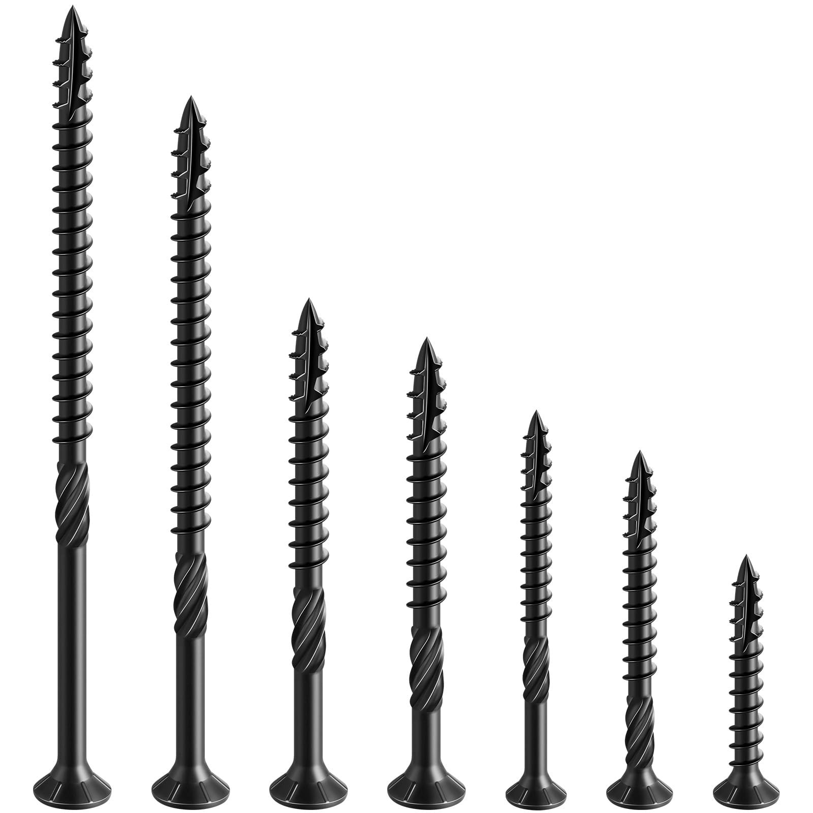 Wensilon #10 * 3″ Black Deck Screws, (137pcs) 2 lbs.Exterior Wood 10*3,